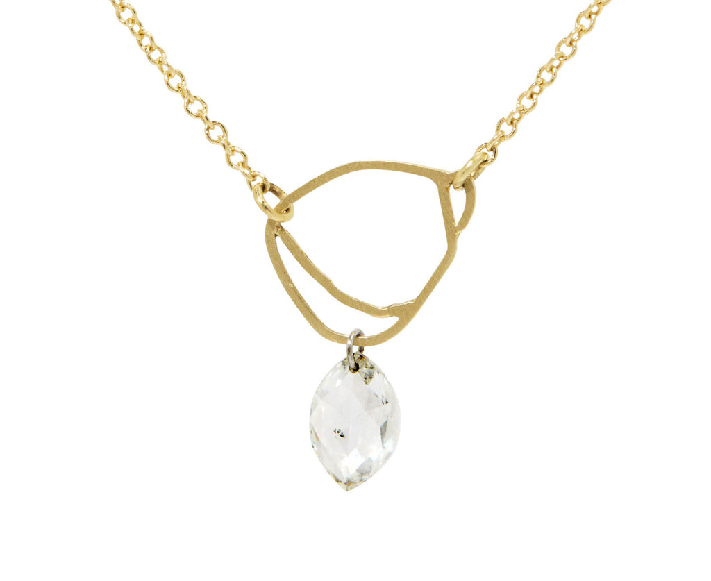 Open Pendant Diamond Dangle Necklace