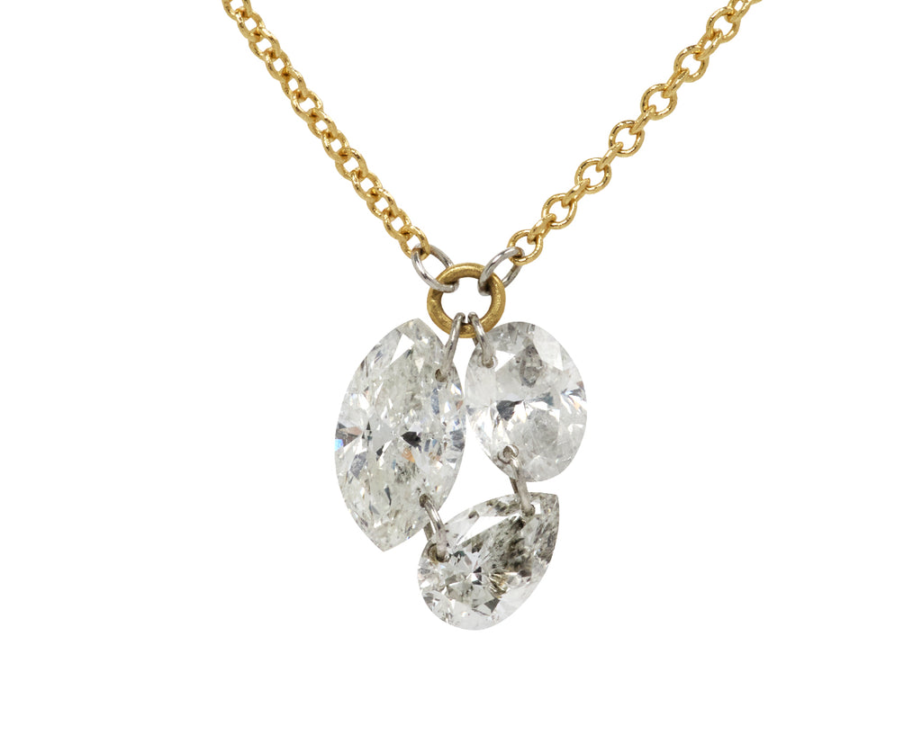 Diamond Trio Pendant Necklace
