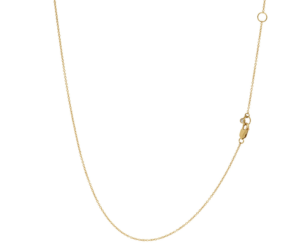 Double Rustic Diamond Pendant Necklace