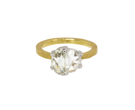 Double Half Moon Diamond Solitaire