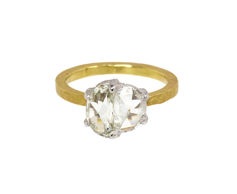 Double Half Moon Diamond Solitaire - TWISTonline