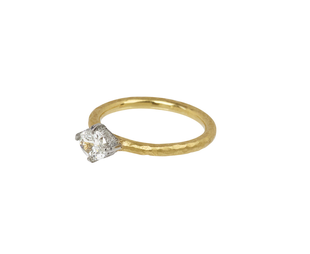 Oval Diamond Solitaire Ring