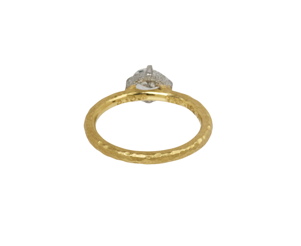 Oval Diamond Solitaire Ring