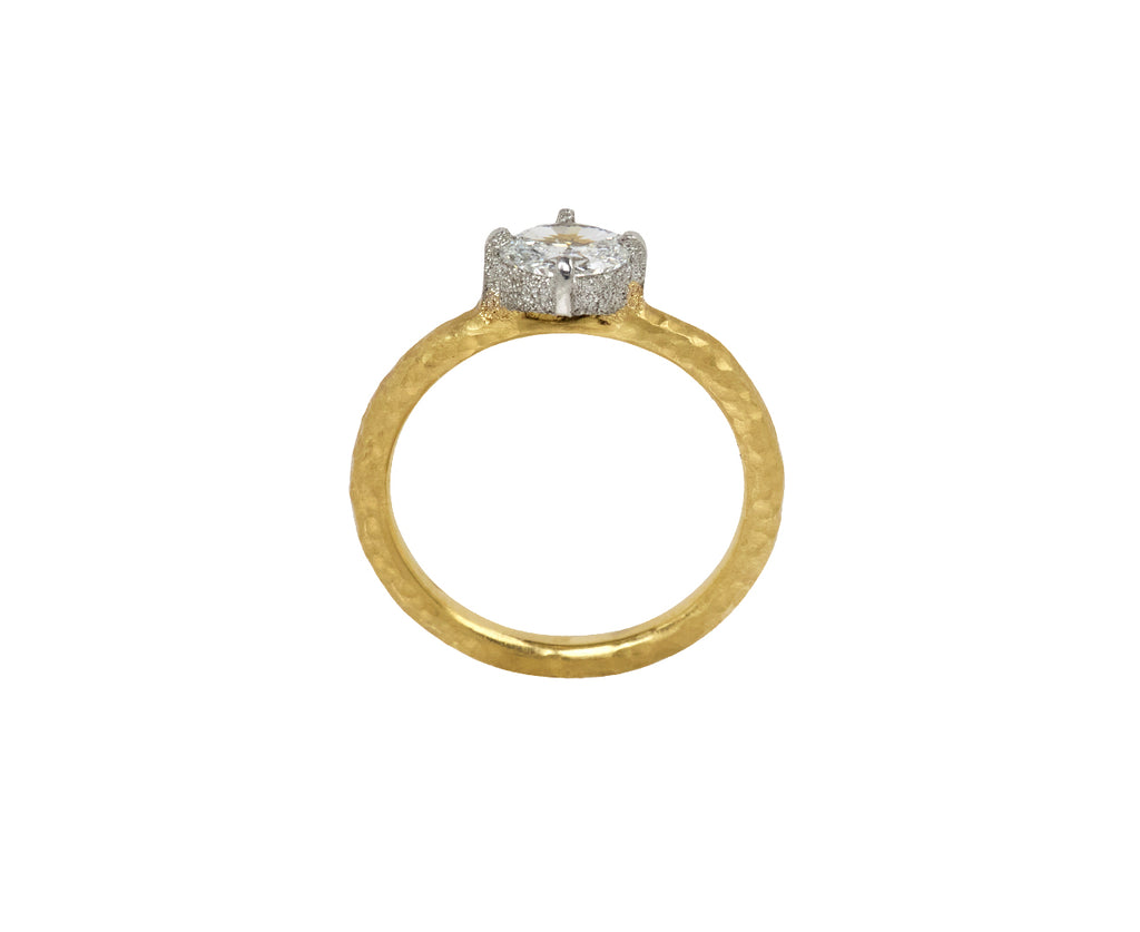 Oval Diamond Solitaire Ring