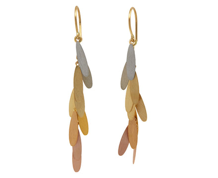 Rainbow Long Daisy Earrings