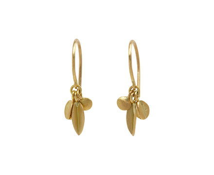 Golden Tiny Meadow Cluster Earrings
