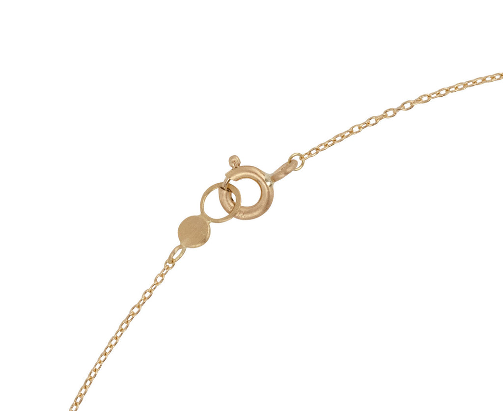 Sia Taylor Tiny Dots Cluster Necklace Clasp Close Up