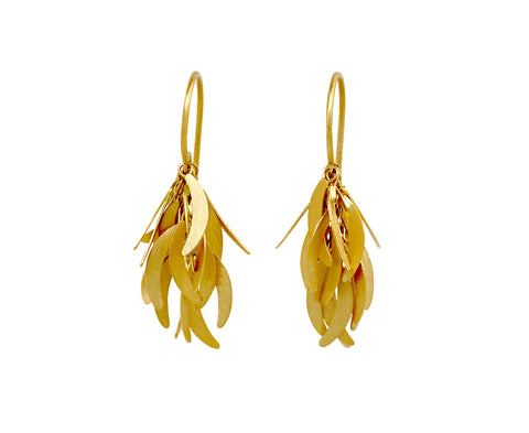 Small Gold Eclipse Earrings