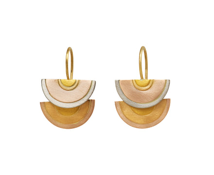 Rose Rainbow Sun Halo Earrings