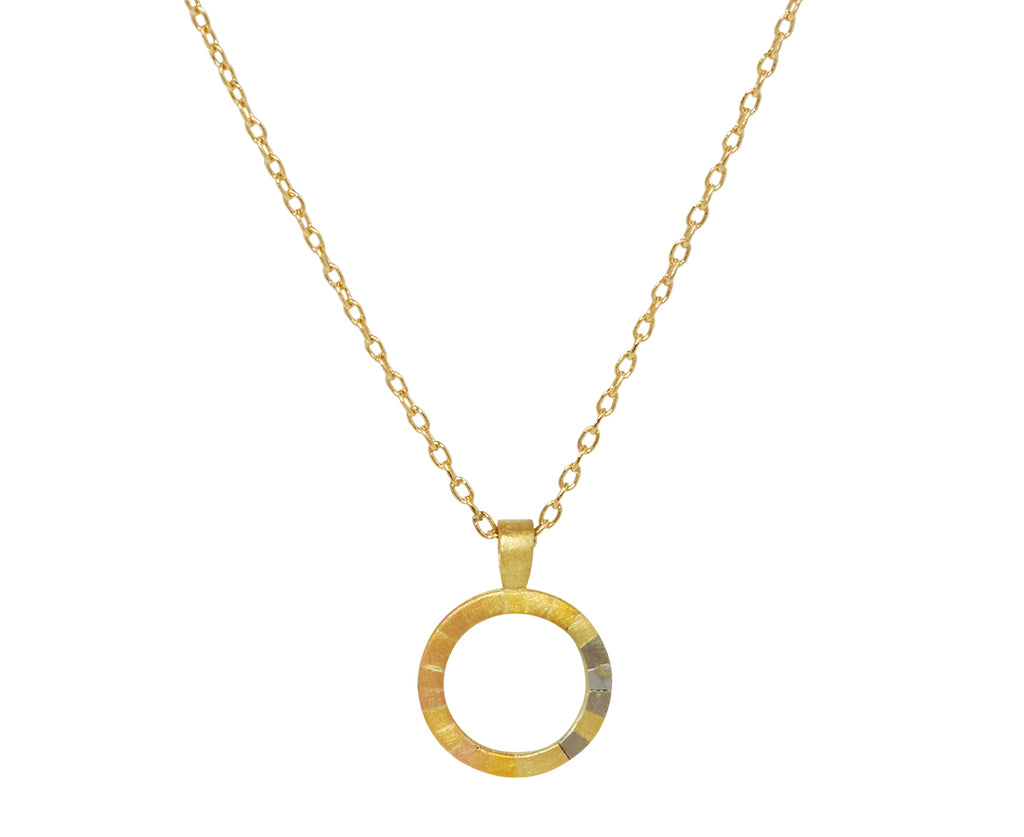 Rainbow Tiny Halo Pendant