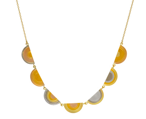 Rainbow Sun Halos Necklace