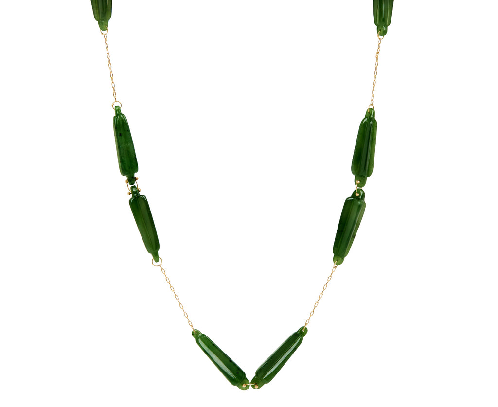 Small Jade Ancient Roman Link Necklace