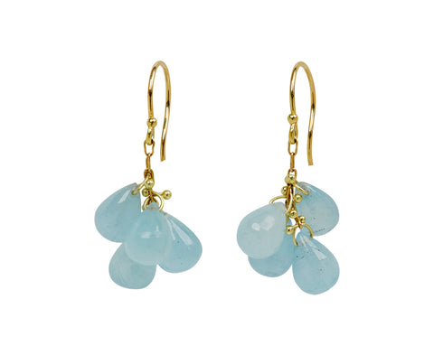TenThousandThings Aquamarine Cluster Earrings