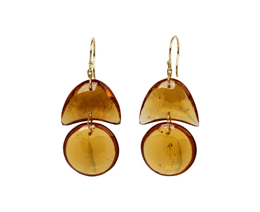 TenThousandThings Citrine Arrowhead Earrings