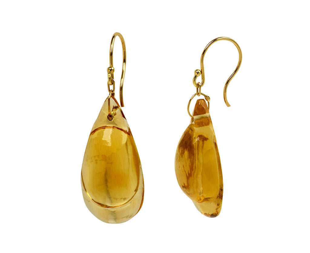 Citrine Droplet Earrings