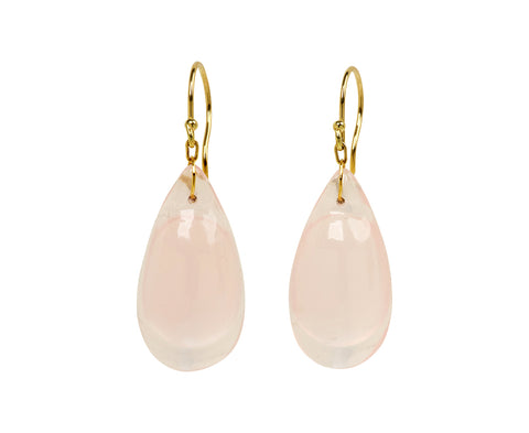 Rose Quartz Droplet Earrings