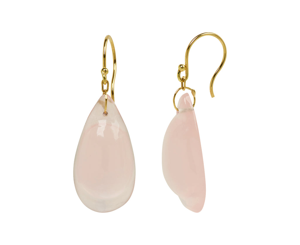 Rose Quartz Droplet Earrings