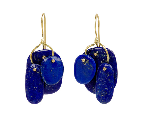 TenThousandThings Lapis Tiny Mobile Earrings
