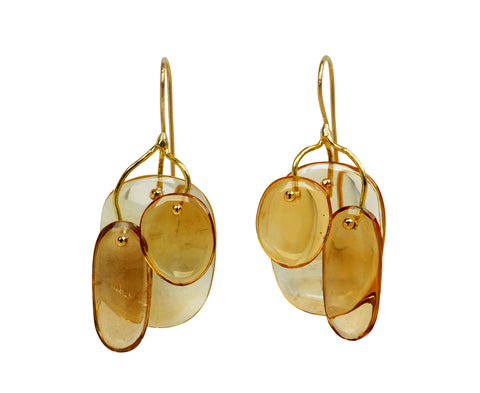 TenThousandThings Citrine Tiny Mobile Earrings
