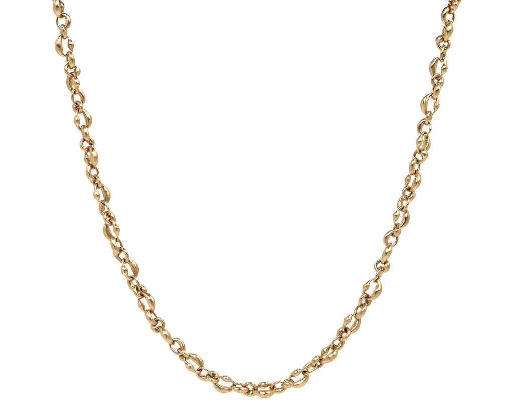 Gold Linked Ovals Necklace