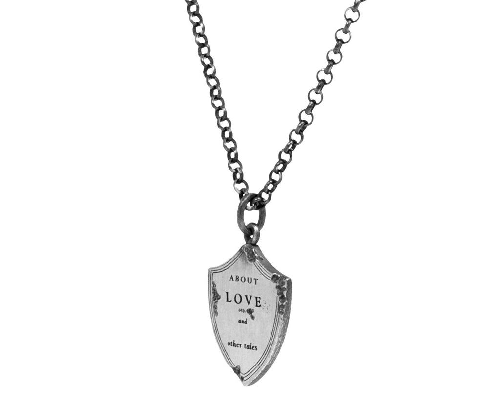 About Love Shield Pendant Necklace