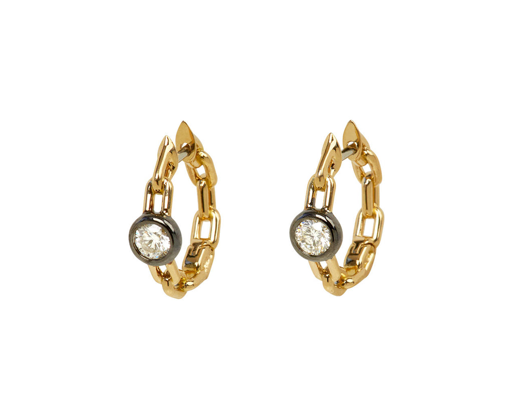 Power Metal Huggie Hoop Earrings - TWISTonline