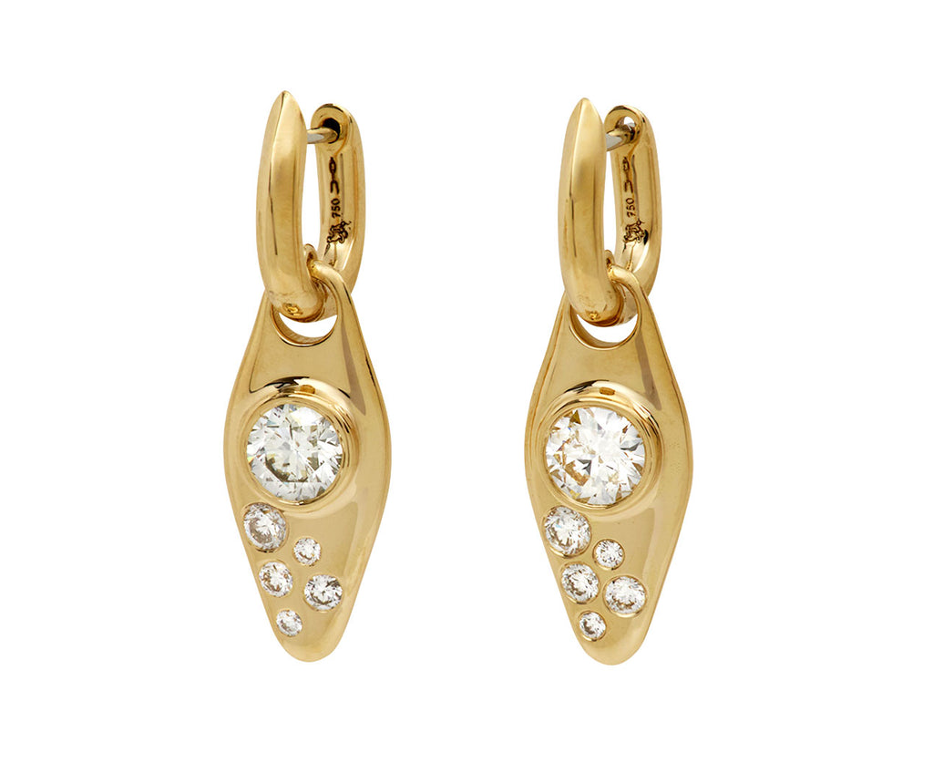 Diamond Vessel Huggie Hoop Earrings - TWISTonline