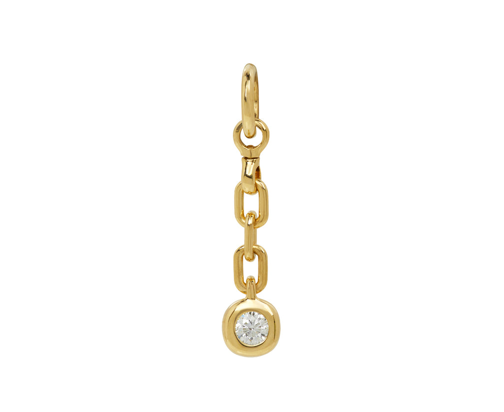 Round Diamond Carriage Drop Pendant ONLY