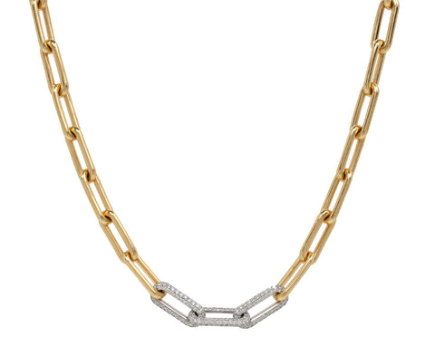 Pavé Mixed Heavy Metal Necklace