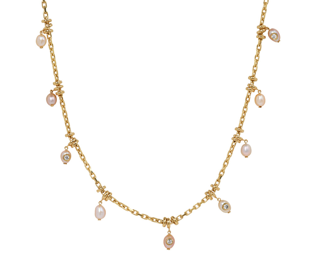 Pink Pearl Dust Necklace