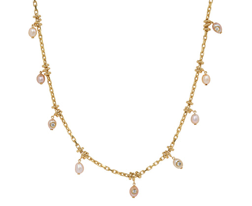 Pink Pearl Dust Necklace