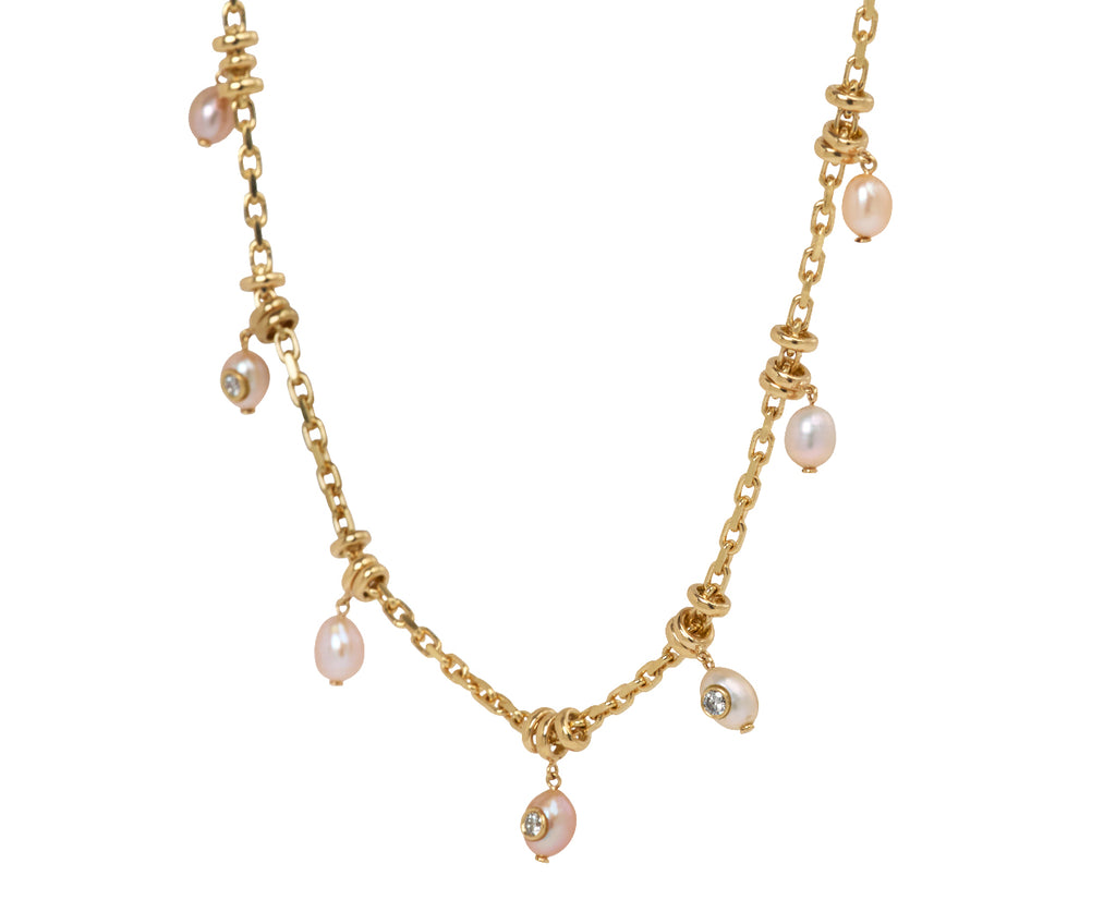 Pink Pearl Dust Necklace