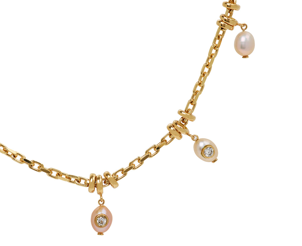 Pink Pearl Dust Necklace