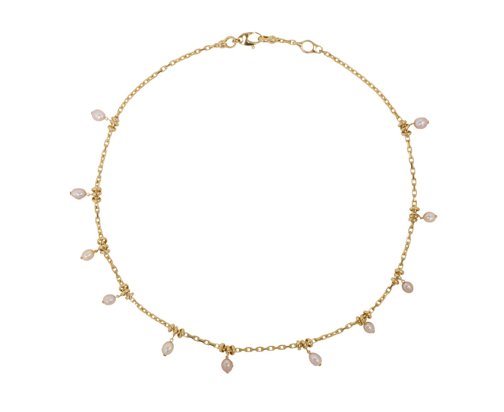 Pink Pearl Dust Necklace