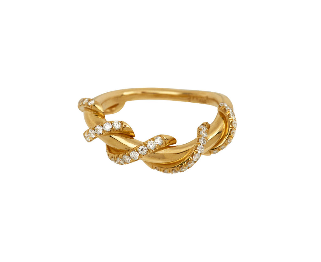 Thick Curva Wrap Diamond Band