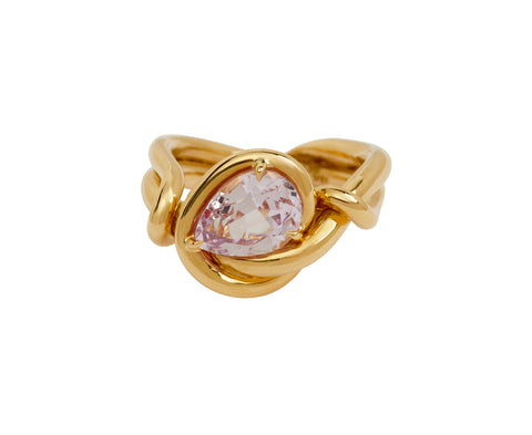Pear Shaped Lavender Spinel Ring