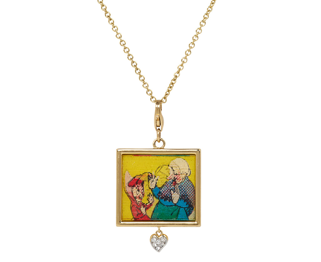 Vintage VariVue Red Riding Hood Necklace