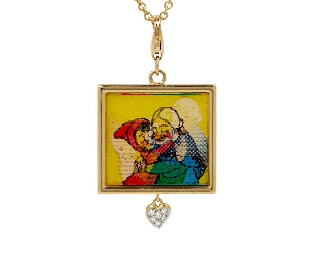 Vintage VariVue Red Riding Hood Necklace