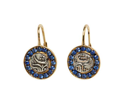 Fanam Blue Sapphire In the Money Earrings