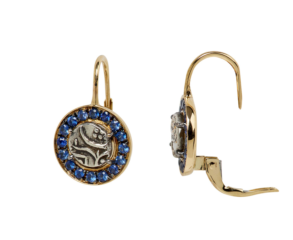 Fanam Blue Sapphire In the Money Earrings