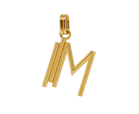 Viltier Extra Large Alpha Edge 'M' Letter Pendant ONLY