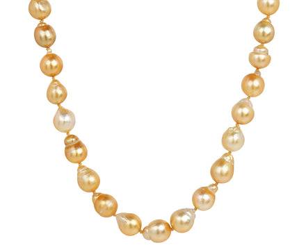 White/Space Beatrice Gold Pearl Necklace