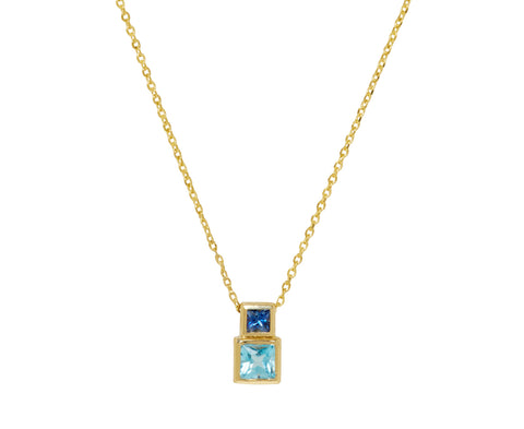 Bruta Bleu Pendant Necklace