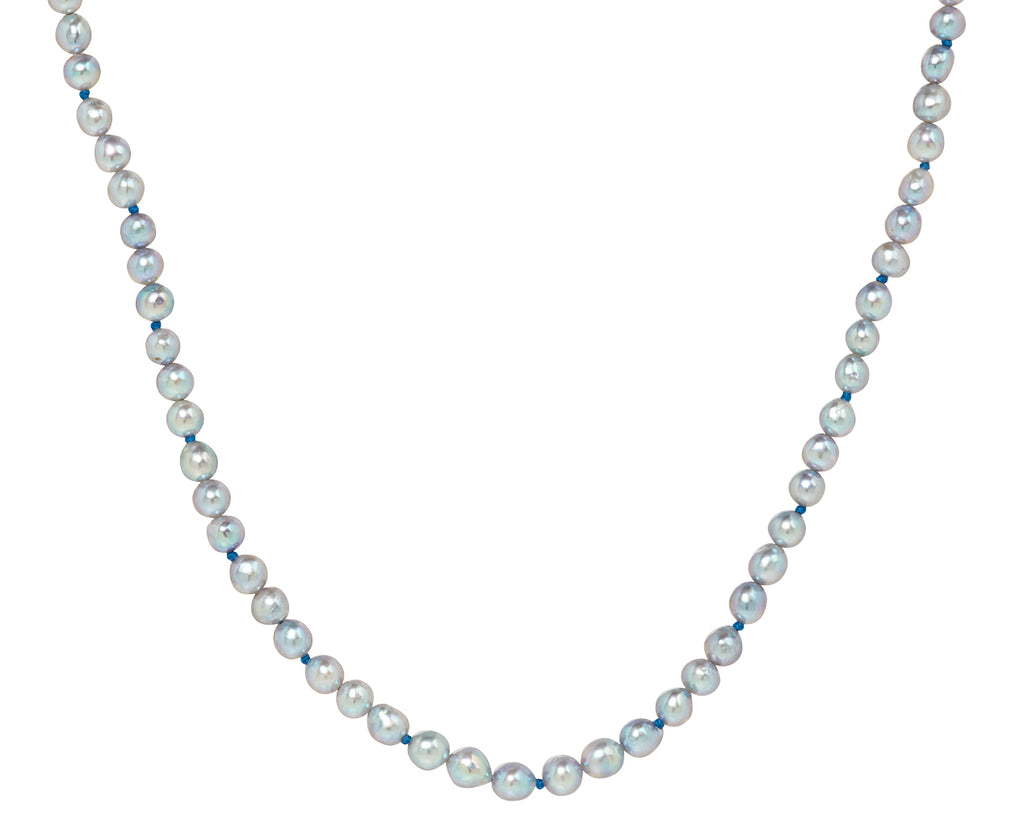 White/Space Silver Pearl Dario Necklace