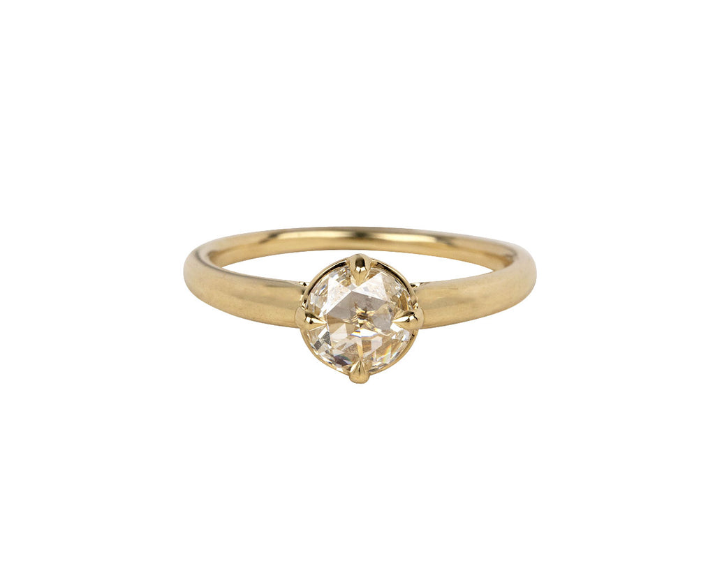 Round Diamond Cathedral Solitaire