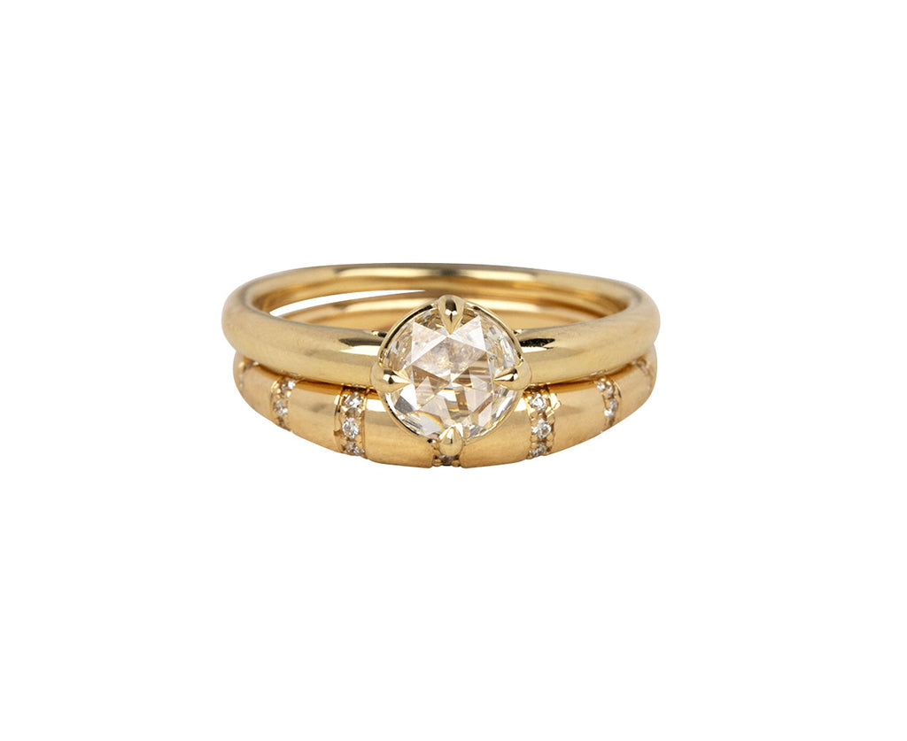 Round Diamond Cathedral Solitaire