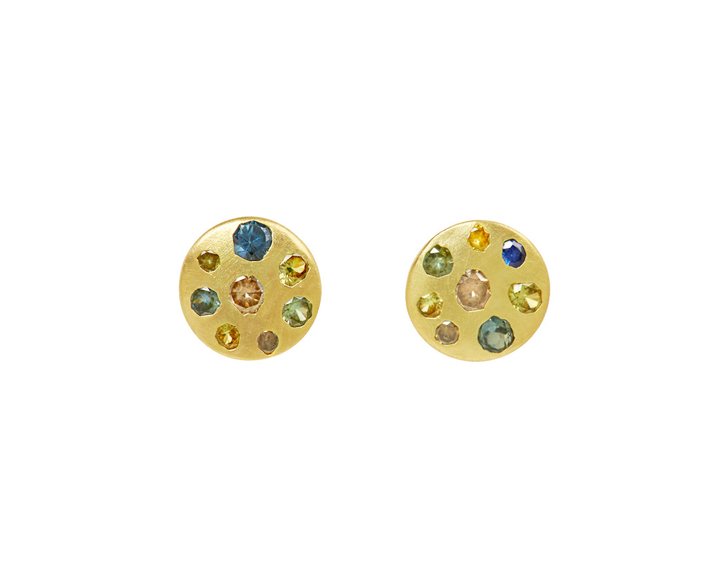 Medium Cypress Celeste Stud Earrings