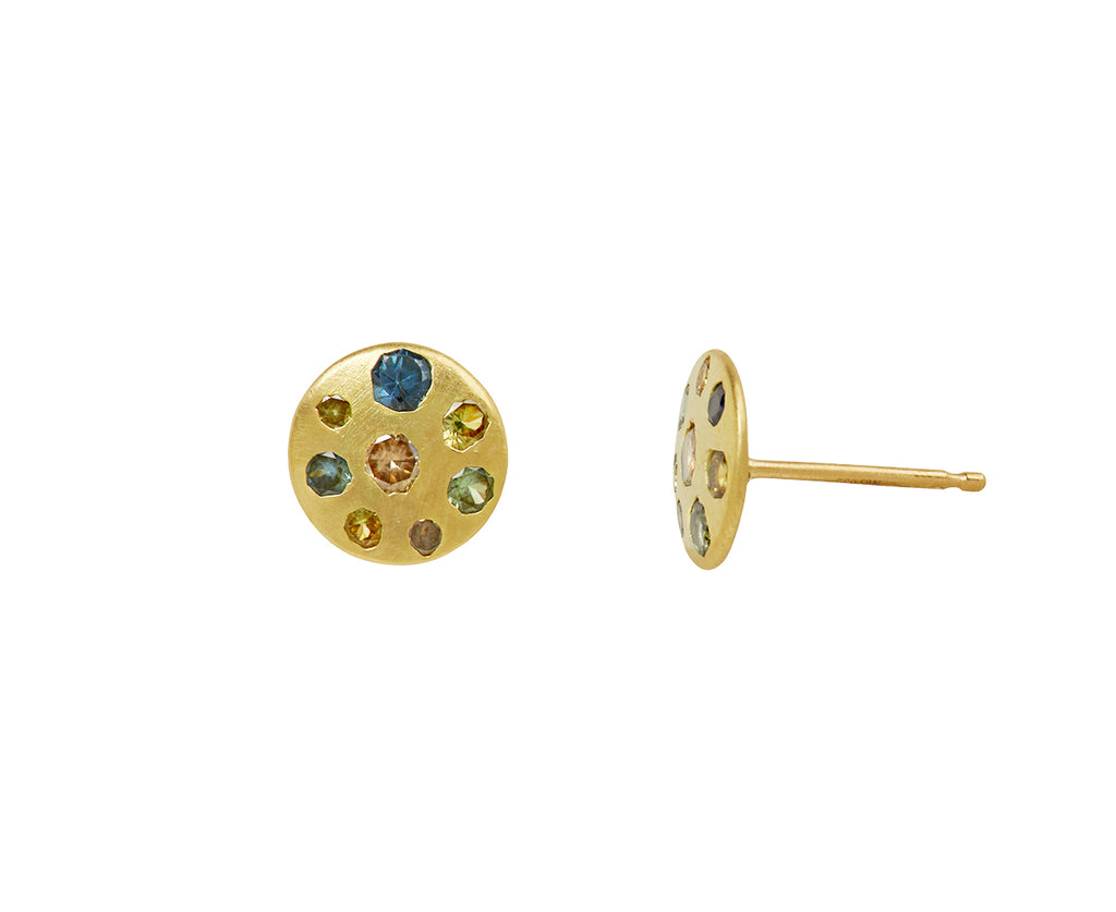 Medium Cypress Celeste Stud Earrings
