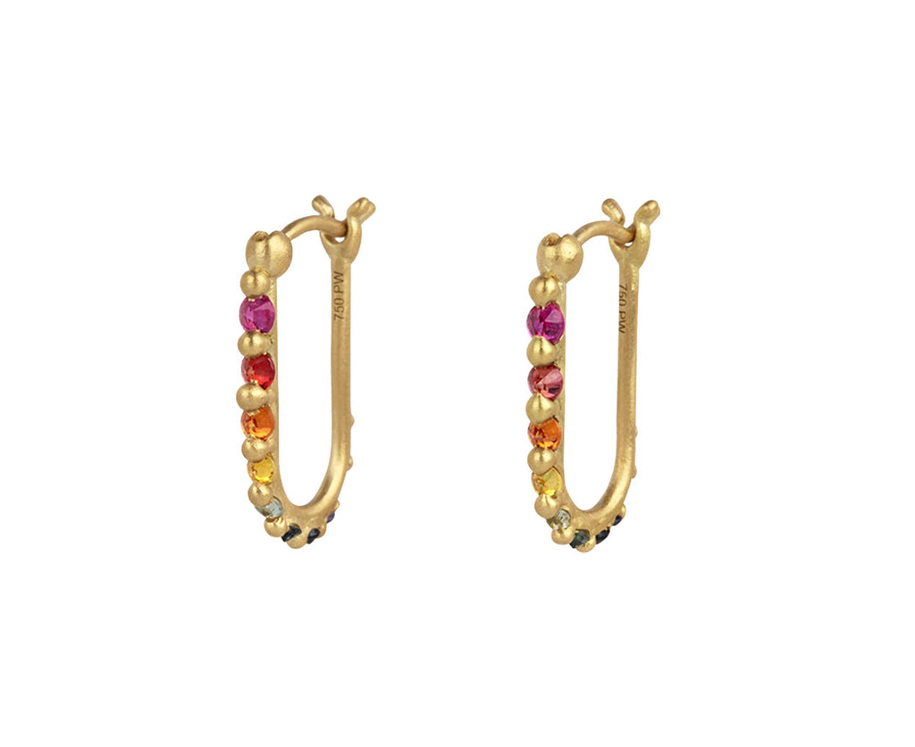 Polly Wales Rainbow Ularis Hoop Earrings