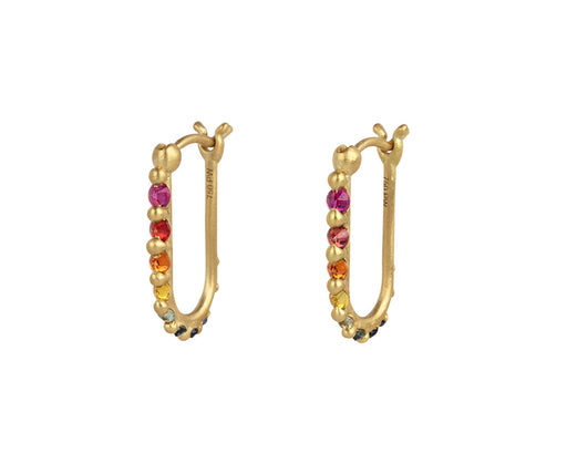 Polly Wales Rainbow Ularis Hoop Earrings